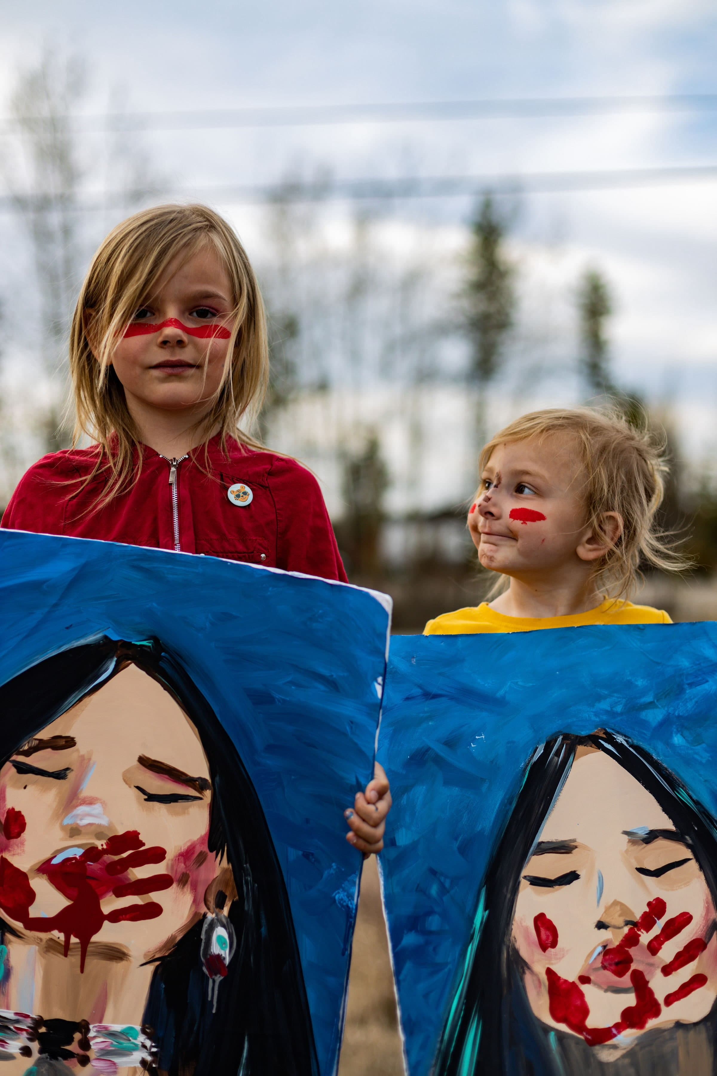 Kids Supporting Red Dress Day
